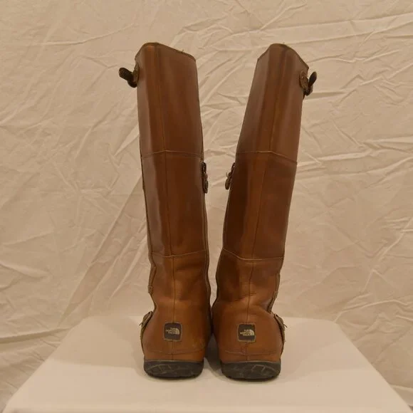 Brown Leather Women's Boots - Picture 4 of 15